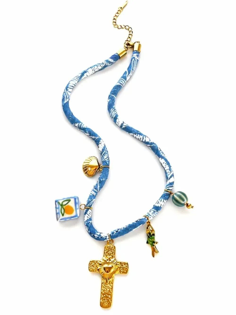 Boho cross necklace M1844